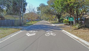 City of Gulfport Most of the trail will be on existing streets, which will get green Bike Route signs and shared-roadway markings.