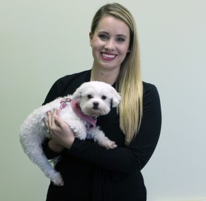 Marla Korenich | USFSP Davenport (with Bella) started her business with four interns.